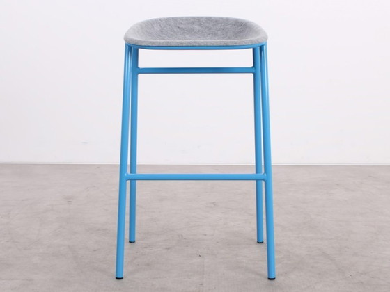 Image 1 of 6x tabouret de bar De Vorm LJ3 bleu/gris
