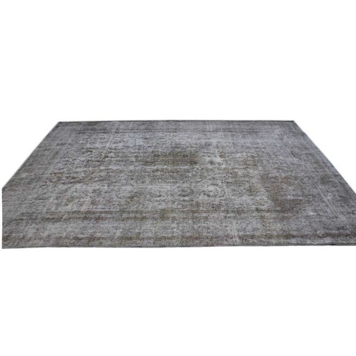 Hand-knotted vintage art rug 376x285