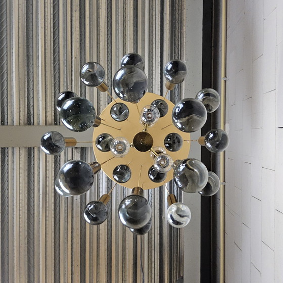 Image 1 of Vintage Itilian design chandelier gaetano sciolari (1970) Italian design murano chandelier