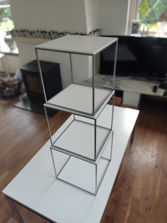 PKJ71 Poule Kjaerholm Nesting Tables Dänemark 1957, PK71 Nesting Tables Poul Kjaerholm, Beistelltische (Foto 6 von 15)