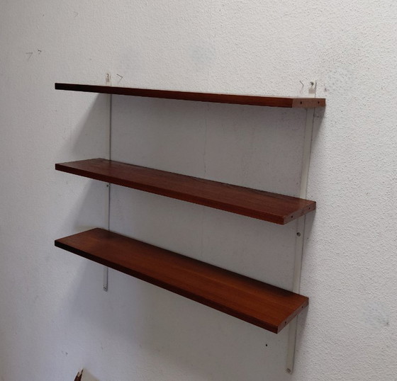 Image 1 of Sixties separate wall rack with three shelves