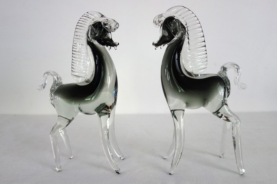 Image 1 of 2 cavalli vintage in vetro di Murano di Archimede Seguso, Italia, anni '60