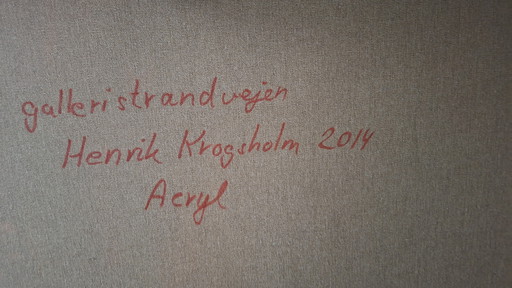 Henrik Krogsholm – Original abstract acrylic on canvas – 80 x 80 cm – 2014 – schilderijen tekeningen (photo 2 of 5)