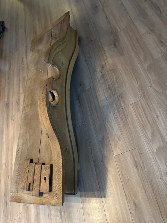 Image 1 of Antique solid blank oak wardrobe wall cabinet antique oak