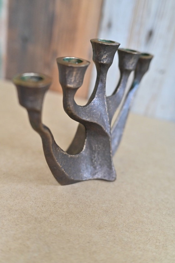 Image 1 of Horst Dalbeck - Brutalist candlesticks - 1960s - Guild of Crafts