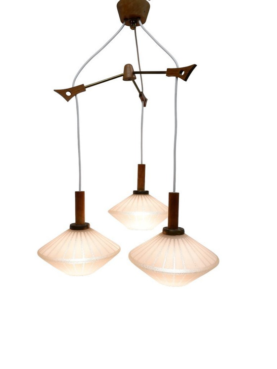 Image 1 of 1960s glass pendant lamp