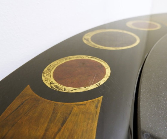 Image 1 of Großer Antonio Lupi Couchtisch 1/1, schwarze Granitplatte – Italien