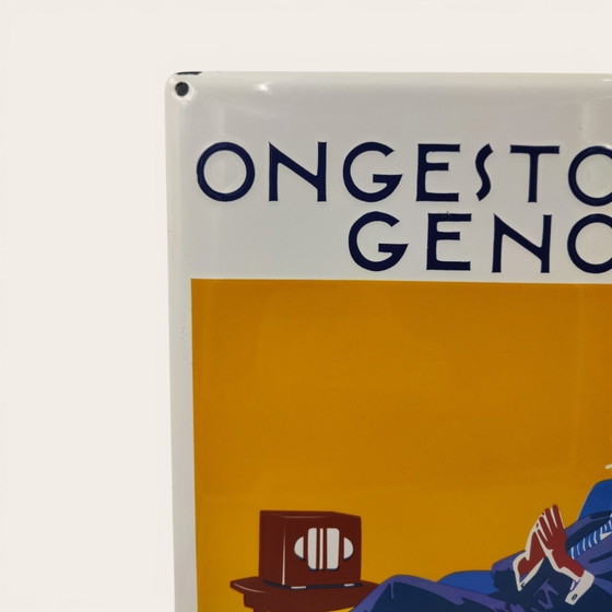 Image 1 of Ongestoord Genot geeft de Radio-Centrale / Plaque émaillée / Edition Limitée 