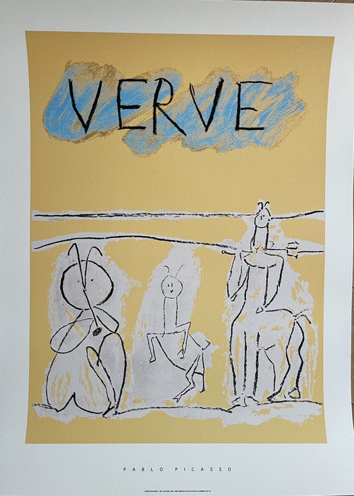 Pablo Picasso (1881-1973), Cover For Verve, 1951,  Copyright By Siae, Italy, 1996, Printed In Italy