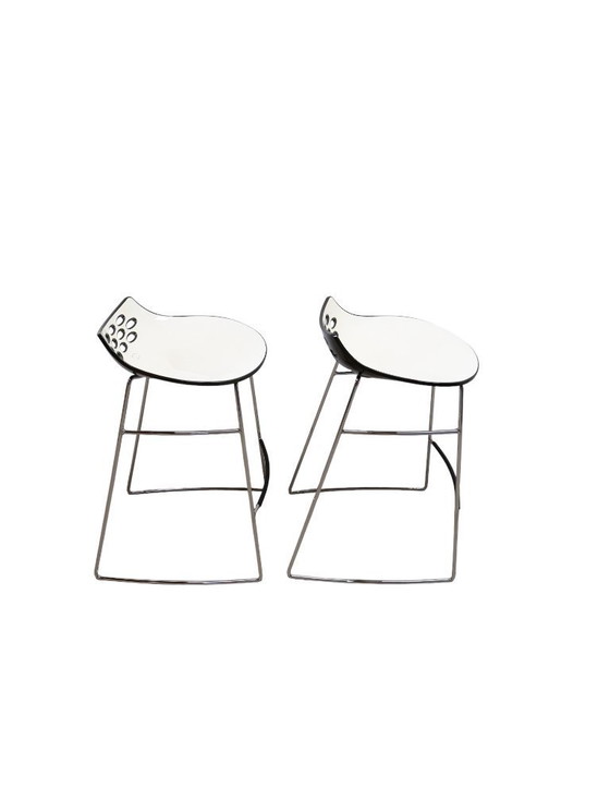 Image 1 of Lot de 2 tabourets de bar italiens JAM par Calligaris
