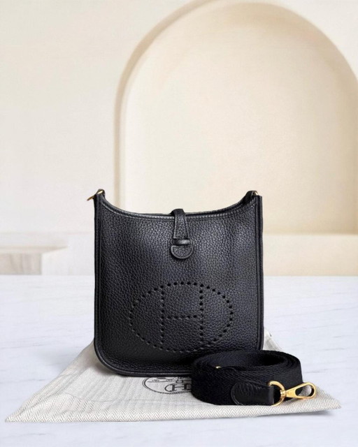 HERMES EVELYN MINI - CLÉMENCE Y STAMP NOIR OR