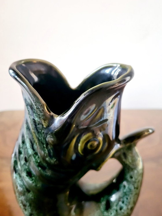 Image 1 of Vintage keramieken waterkan of vaas, Fosters studio Pottery Gurgle