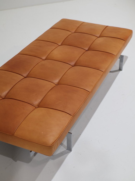 PK80 Daybed Poul Kjaerholm E. Kold Christensen, Denmark 1957, Leather, Metal, Brown, Modern (photo 3 of 15)
