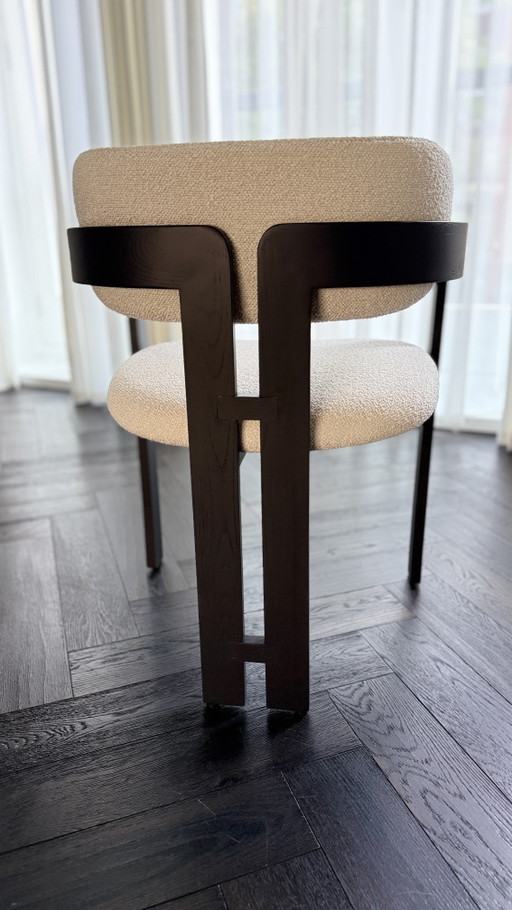 Bodio Wabi Sabi Dining Chairs ×4 — Brand New, Unused (LUMZ, €716 RRP) – eetkamerstoelen, Wood, Textile