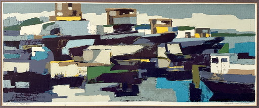 Schilderij Mevissen - Serigrafie / Brutalist - 1978