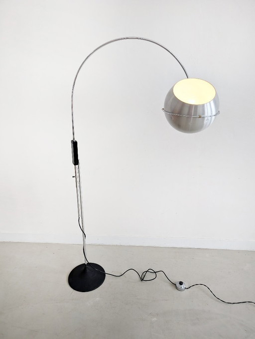 Lámpara de pie ajustable Space Age Eyeball 1970s