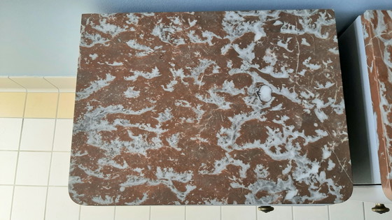 2 Nachtkastjes Art Deco Jaren '30 – Marble, Wood (photo 8 of 15)