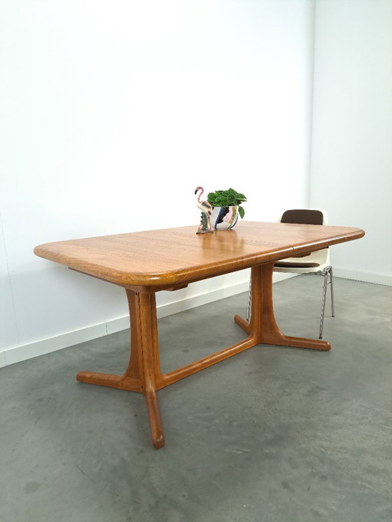 Image 1 of XL Table de salle à manger danoise en teck extensible