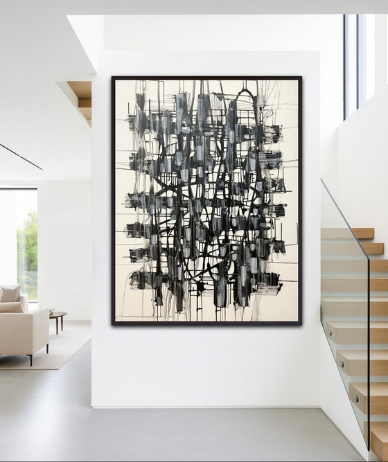 Image 1 of Natia Antadze Abstracte compositie XXL