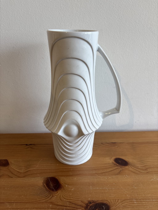 Vase en porcelaine Op Art de Royal Bavaria KPM