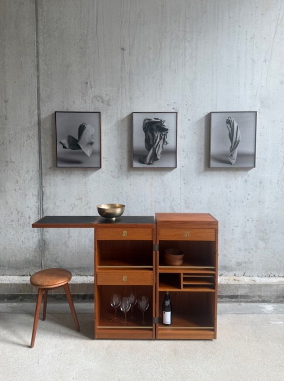 Captain's Bar di Reno Wahl Iversen per Dyrlund, Danimarca anni '60 – Mobile bar, Plastica, Legno (photo 8 of 10)