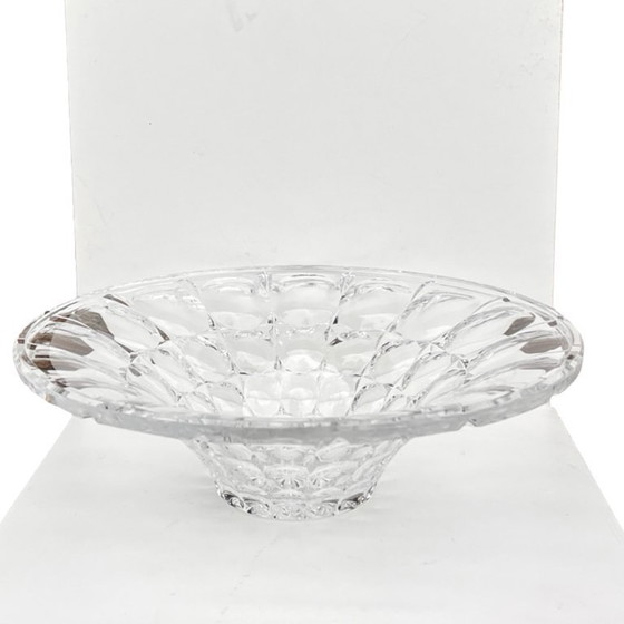 Image 1 of Bohême | Coupe en cristal lenticulaire | Tchécoslovaquie | Années 1970-1980 | Verre au plomb