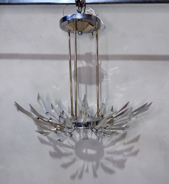 Image 1 of Stilkronen hanglamp uit de jaren 70