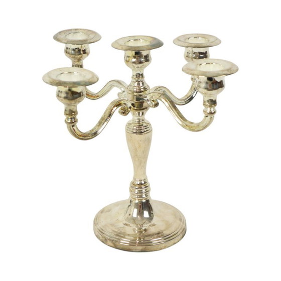 Image 1 of Portavelas antiguo chapado en plata