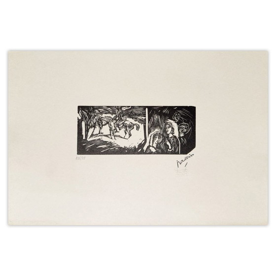 Jules Pascin Houtsnede Filles Et Cavaliers 1960 – Litho's & Zeefdrukken, Paper (photo 4 of 5)