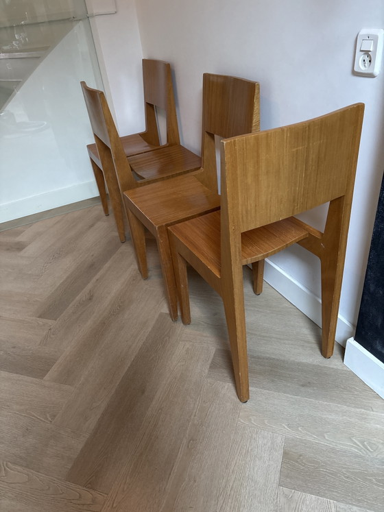 4x Studio Parade “Tom” Design Stoelen - Massief Eiken – Eetkamerstoelen, Wood (photo 4 of 6)