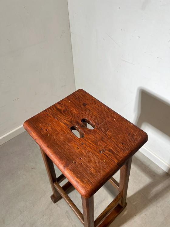 Tabouret de bar vintage en bois massif rustique – Tabourets de bar (photo 3 of 5)