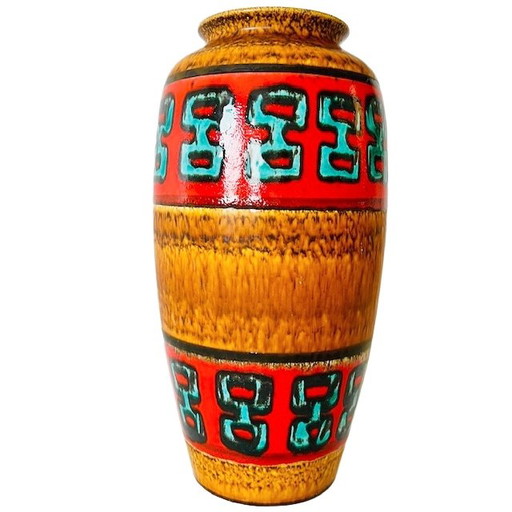 Vase de sol Vintage Mid Century Allemagne de l'Ouest Scheurich 1970