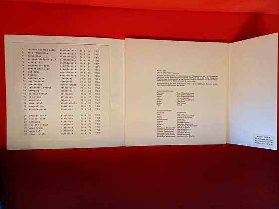 Image 1 of Rolf Loch Art Folder 27 images 1960-1971 oil paintings egg tempera screen prints