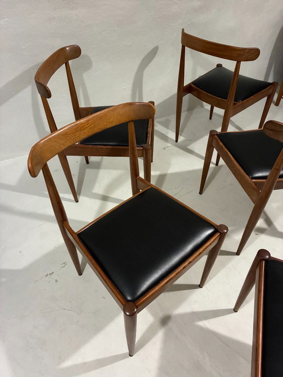 4 sedie Alfred Hendrickx modello '500' – belform, Sedie da pranzo, Wood, Leather (photo 4 of 6)