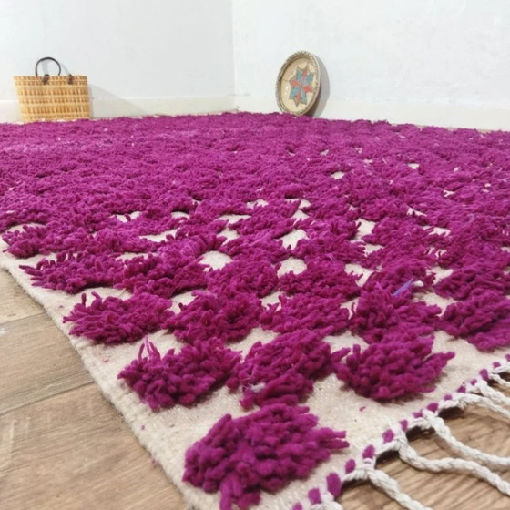 Image 1 of Berberteppich Rosa Moderner Stil – Handgewebte Wolle (276×200 cm)
