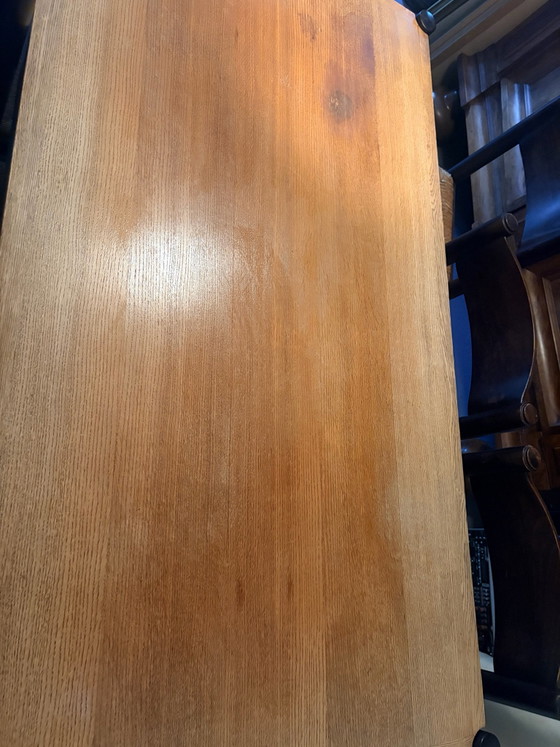 Tavolo da pranzo con 6 sedie anni '70, Cassina, Sedie da pranzo, Legno, Vimini, Marrone (foto 7 di 8)