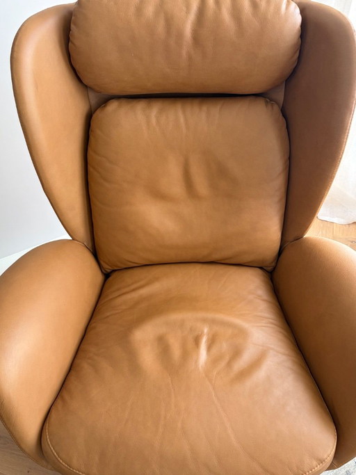 Poltrona Wing di design Ibsen – Flexlux, fauteuils, Leather, Wood (photo 2 of 5)