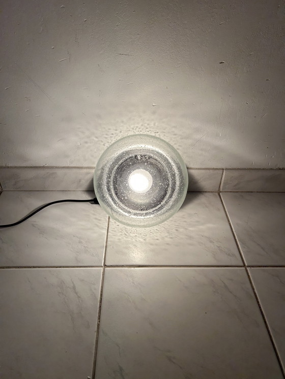 Image 1 of Lampada da parete vintage in vetro a bolle