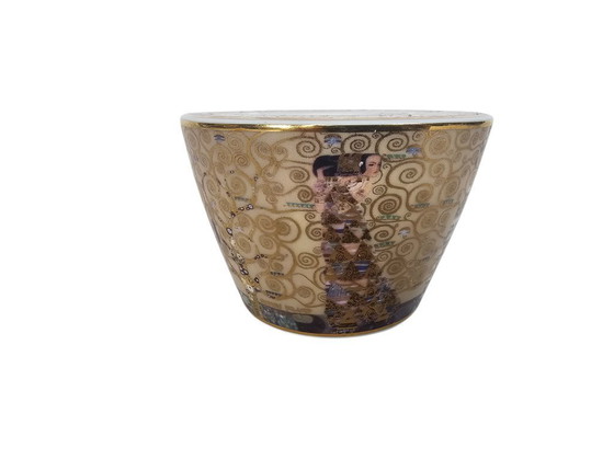 Image 1 of Goebel – Kollektion Artis Orbis – G. Klimt – Porzellan – Teelichthalter – 90er Jahre