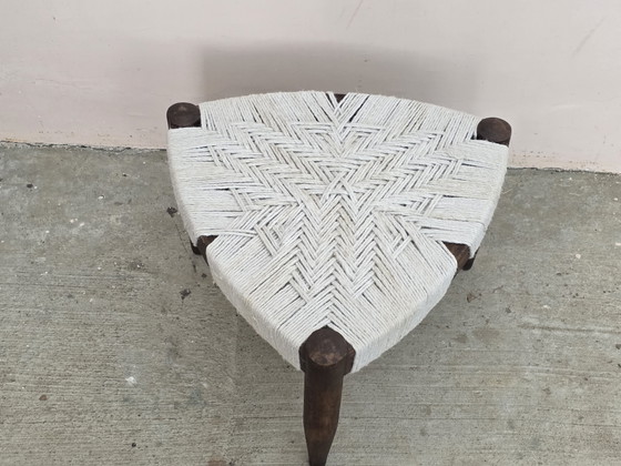 Tabouret Tressé – PIERRE JEANNERET, Cotton, Wood (photo 5 of 6)