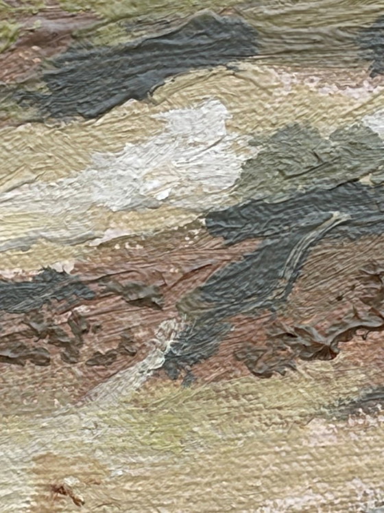 Image 1 of Durmitor – Expressive mountain landscape | Acrylic painting on canvas | 20x20 cm