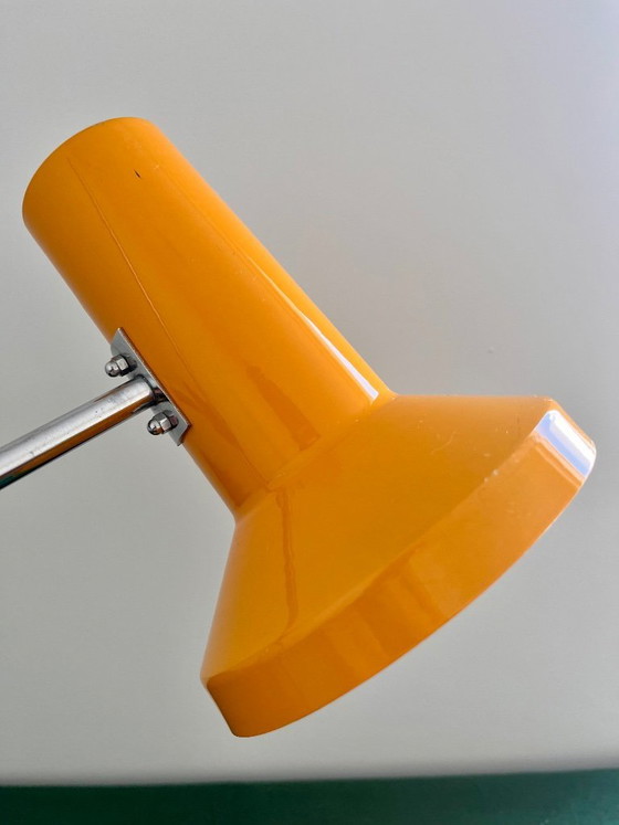 Image 1 of Lampe de table jaune élégante des années 70, style Space Age/Mid-century