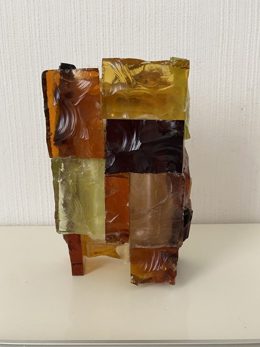 Applique da parete vintage in stile brutalista – wandlampen, Glass (photo 2 of 9)