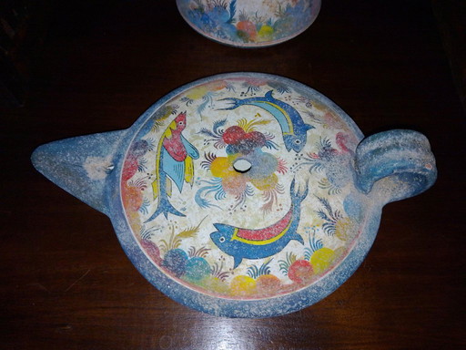 Minoan pottery set (handcrafted and handpainted replica)