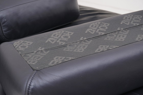 Image 1 of Divano angolare Rolf Benz Dono Couch Divano angolare Divano angolare in pelle Dono blu