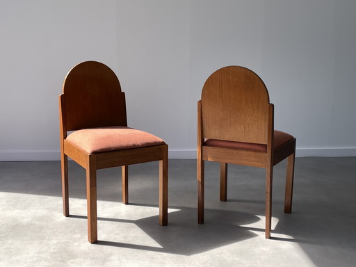 Chaises de l'École d'Amsterdam, Pays-Bas, années 1920