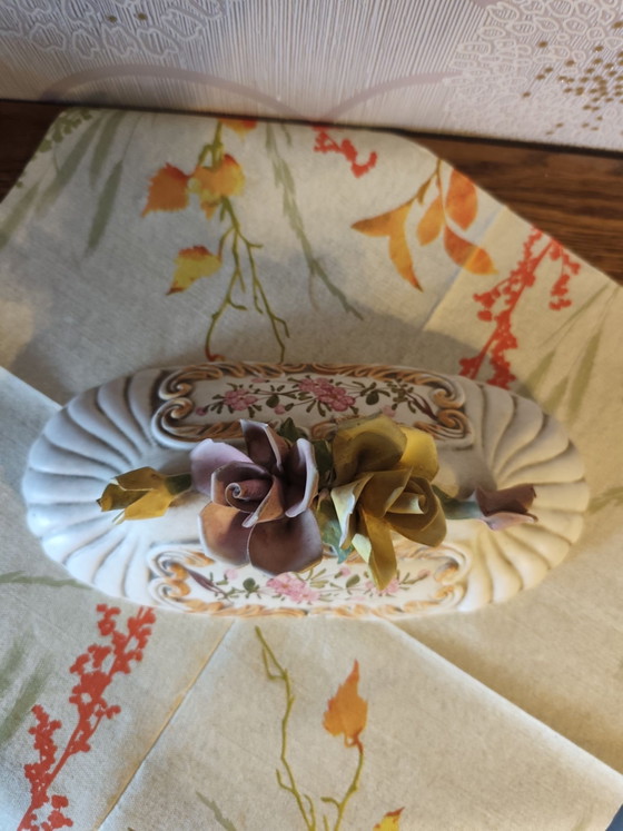 Vintage ceramic soup tureen with matching underplate – Tableware (photo 6 of 9)