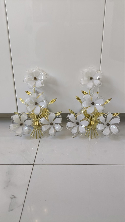 Set von Vintage Wandleuchten
