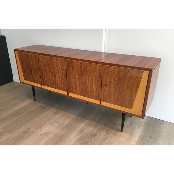 Image 1 of Vintage mahogany 4-door sideboard, Italy 1960