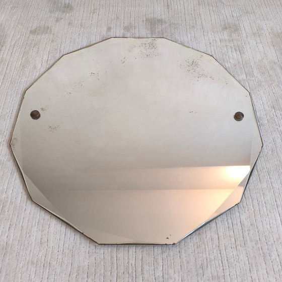 Image 1 of ✨💎 Elegante 12-delige schuine spiegel uit de jaren 40/50 – vintage Art Deco-stijl 💎✨